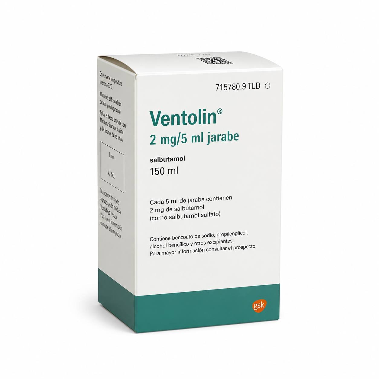 Вентолин 2 мг/5 мл сироп 150 мл (Ventolin 2 mg/5 ml syrup)