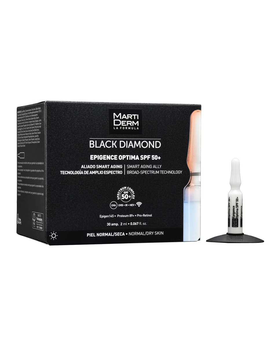 Epigence Optima SPF 50+ ампулы MartiDerm (Black Diamond)
