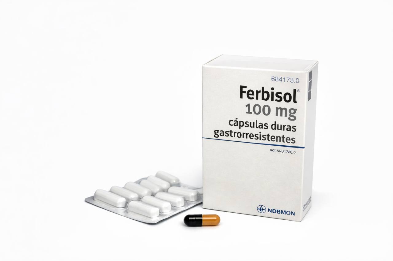 Ferbisol 100 mg cápsulas gastrorresistentes / Фербисол 100 мг гастрорезистентные капсулы