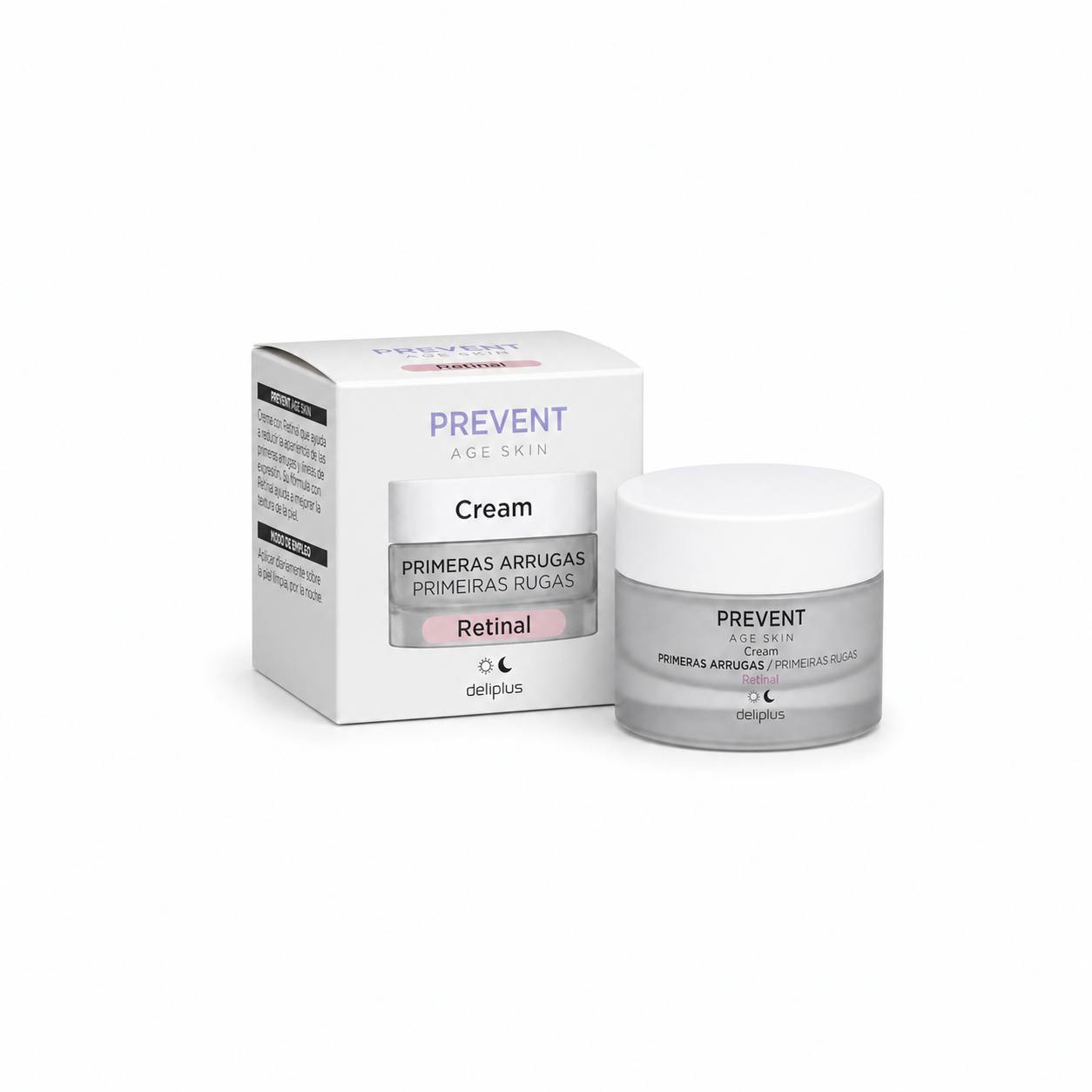 Крем для лица с ретиналем Prevent Age Skin Deliplus (50 мл). Facial Cream with Retinal Prevent Age Skin Deliplus (50 ml)