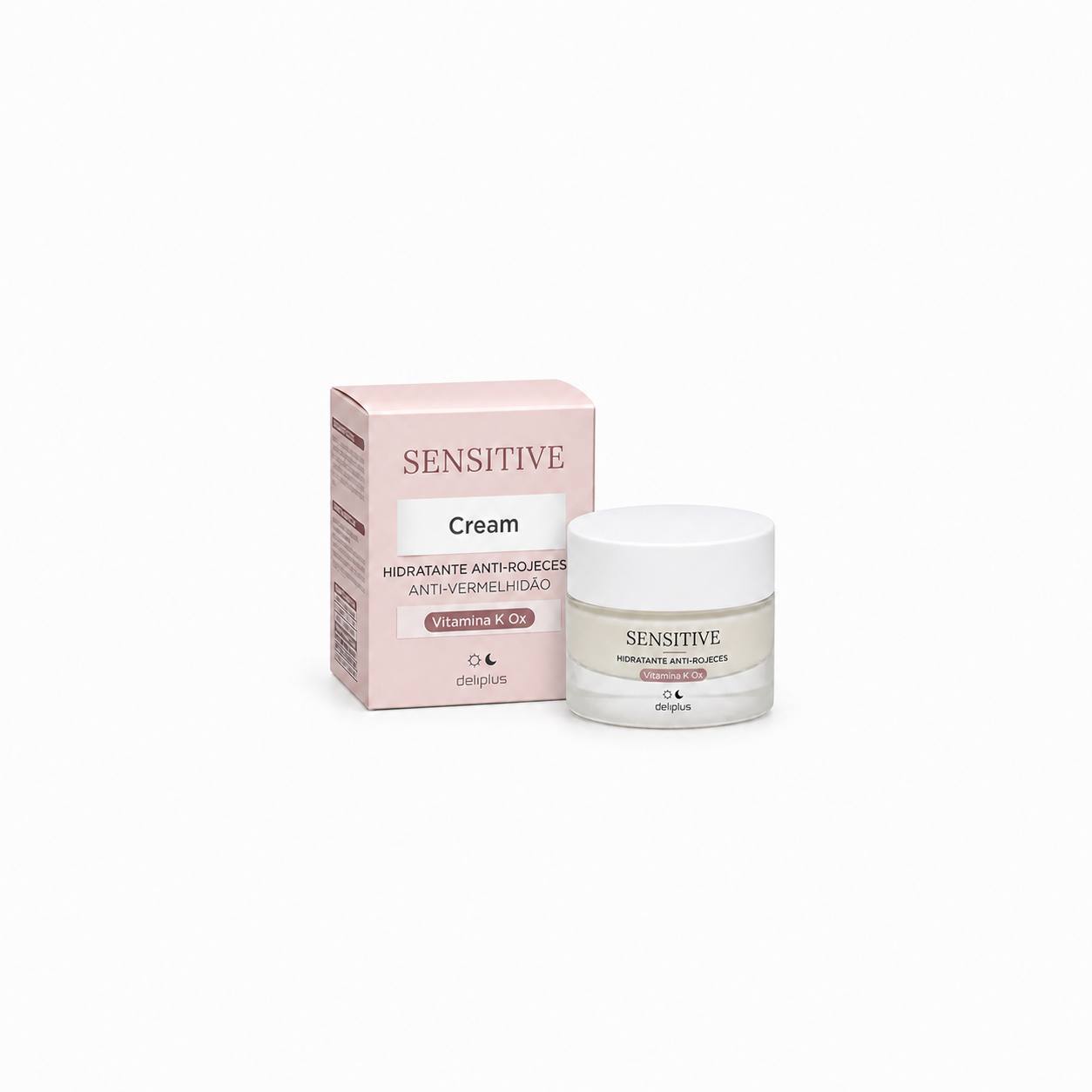 Crema facial hidratante anti-rojeces Deliplus Sensitive Vitamina K Ox / Увлажняющий крем для лица против покраснений Deliplus Sensitive с витамином K