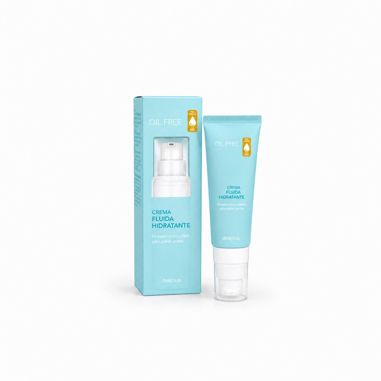 Флюид-крем для лица увлажняющий Oil Free Deliplus (50 мл). Hydrating Oil Free Facial Fluid Cream Deliplus (50 ml)