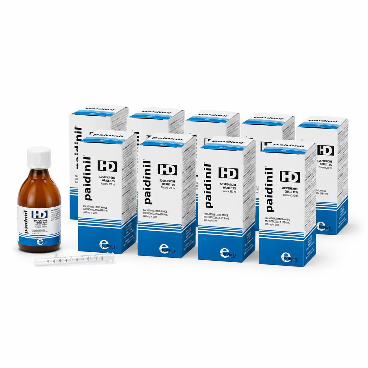 Паидинил HD Epitech суспензия оральная клубника (10 флаконов). Paidinil HD Epitech oral suspension strawberry (10 units).