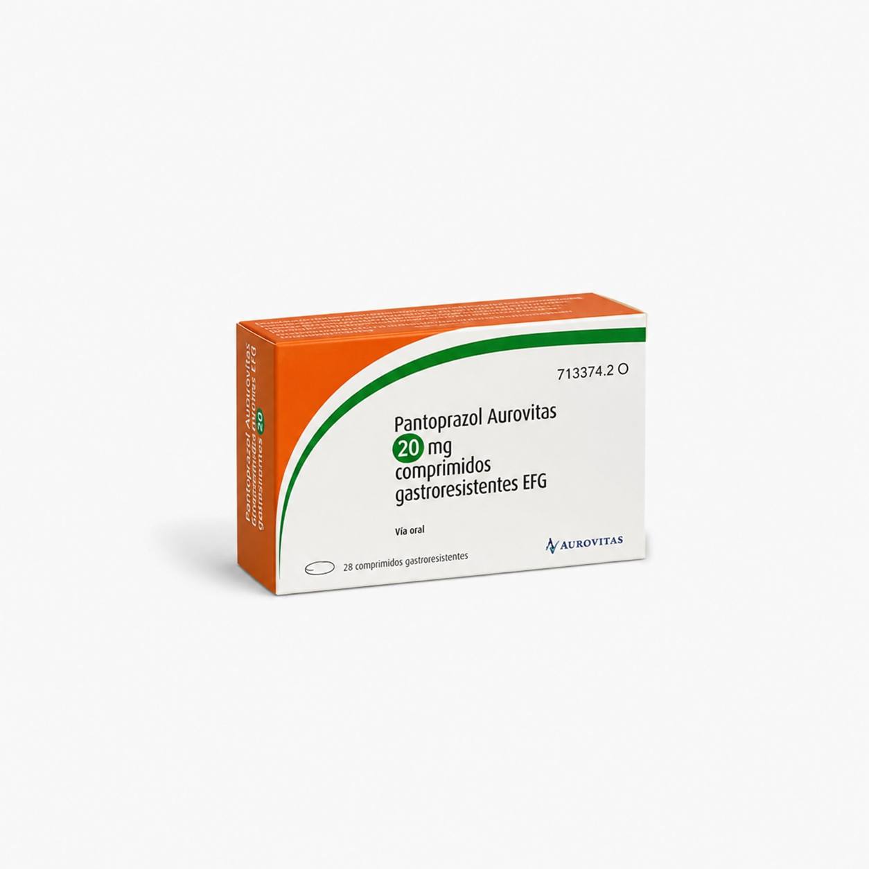 Пантопразол Aurovitas 20 мг гастрорезистентные таблетки 28 шт (Pantoprazol Aurovitas 20 mg gastro-resistant tablets)