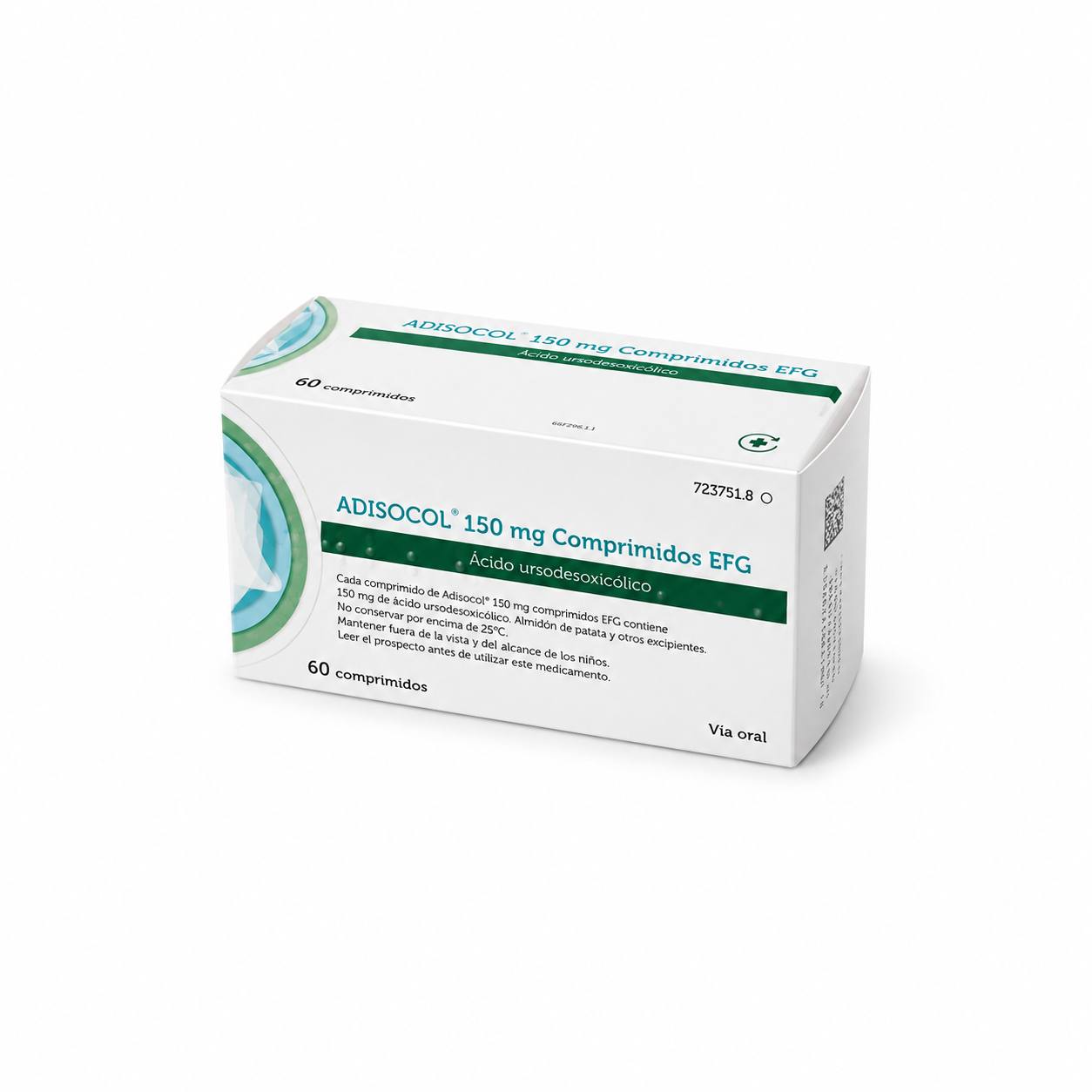Адисокол 150 мг таблетки 60 шт/Adisocol 150 mg/урсодезоксихолевая кислота