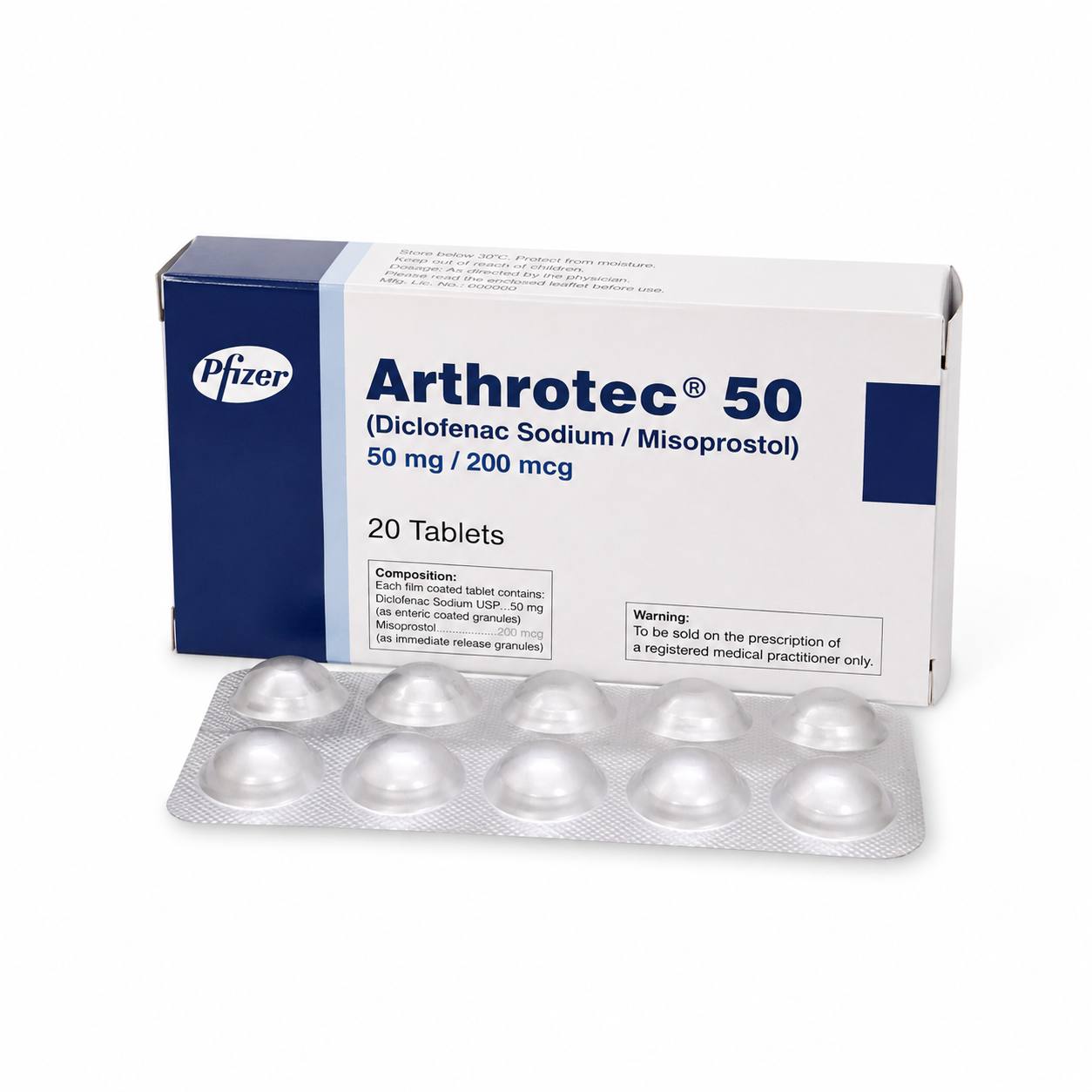 Артротек 50 мг/200 мкг таблетки 40 шт/Arthrotec