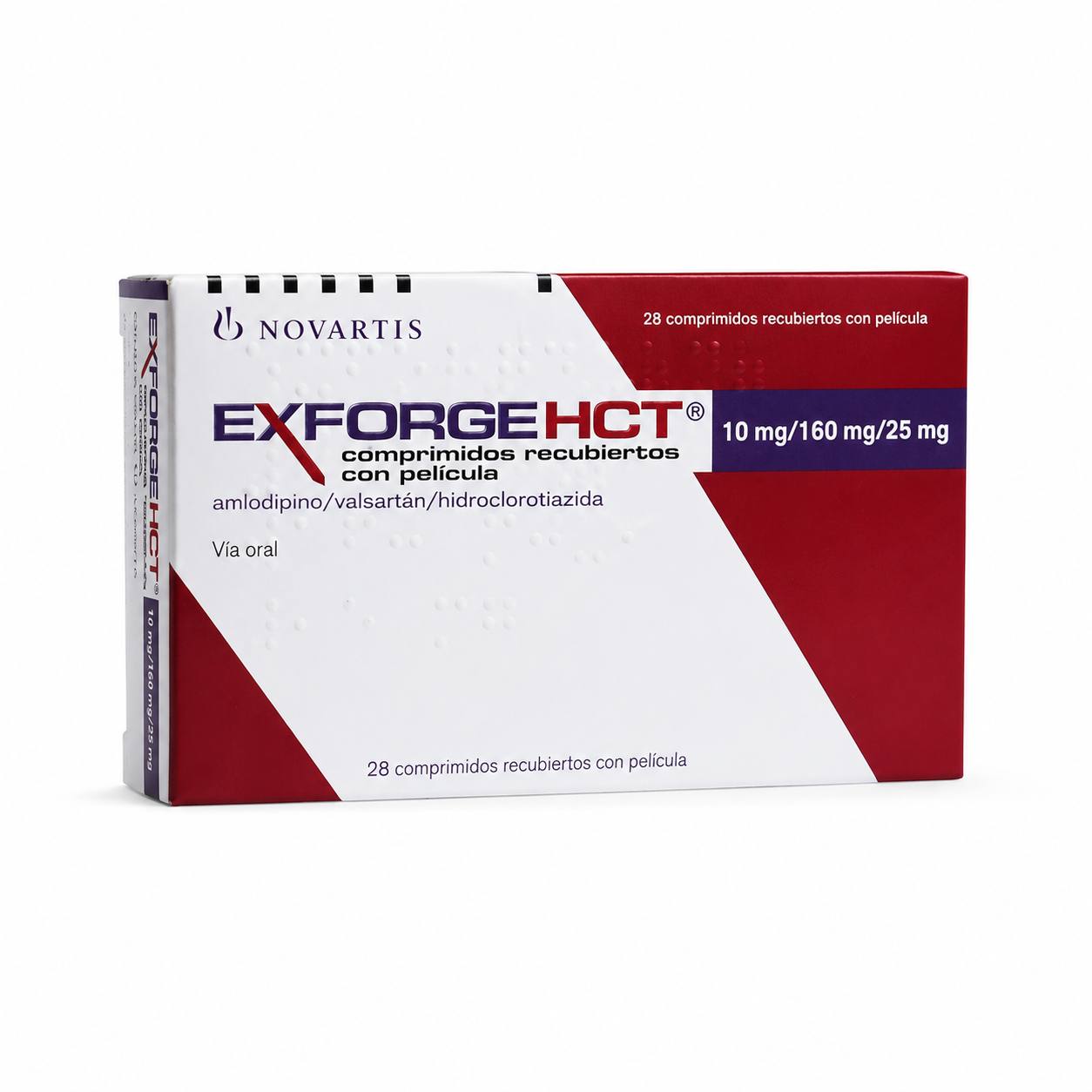 Эксфорж HCT 10 мг/160 мг/12.5 мг таблетки 28 шт / Exforge HCT 1
