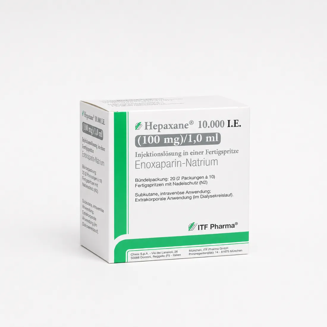 Hepaxane 10.000 UI (100 mg)/1 ml solución inyectable en jeringa precargada / Гепаксан 10 000 МЕ (100 мг)/1 мл