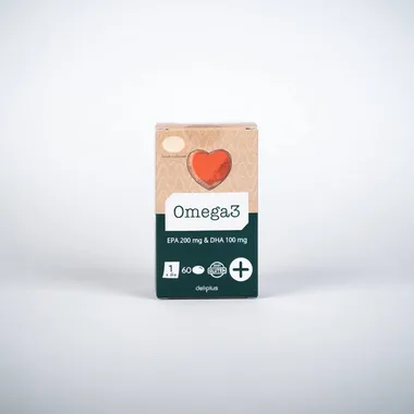 Omega-3 Deliplus — EPA 200 мг + DHA 100 мг, 60 капсул