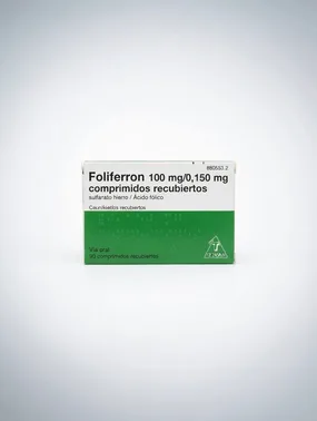 Фолиферрон 100 мг / 0,150 мг — железо и фолиевая кислота, 90 таблеток