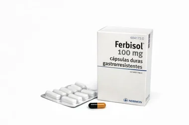 Ferbisol 100 mg cápsulas gastrorresistentes / Фербисол 100 мг гастрорезистентные капсулы