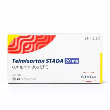 Телмисартан таблетки 20 мг (Telmisartán STADA)