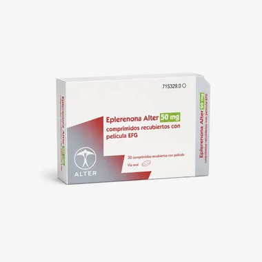 Эплеренон Alter 50 мг таблетки покрытые пленочной оболочкой 30 шт/Eplerenona Alter 50 mg