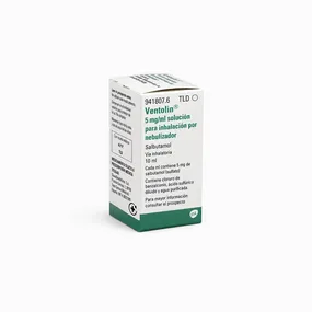 Вентолин 5 мг/мл раствор для ингаляций через небулайзер 10 мл (Ventolin 5 mg/ml)