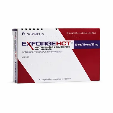 Эксфорж HCT 10 мг/160 мг/12.5 мг таблетки 28 шт / Exforge HCT 1