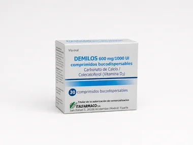Demilos 600 mg/1000 UI comprimidos bucodispersables / Демилос 600 мг / 1000 МЕ таблетки букодиспергируемые