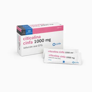 Цитиколин Cinfa 1000 мг — раствор для приёма внутрь, 10 саше по 10 мл