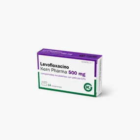 Левофлоксацин Kern Pharma 500 мг таблетки, покрытые плёночной оболочкой, 14 таблеток