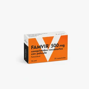 Фамвир 500 мг таблетки, покрытые плёночной оболочкой, 21 таблетка